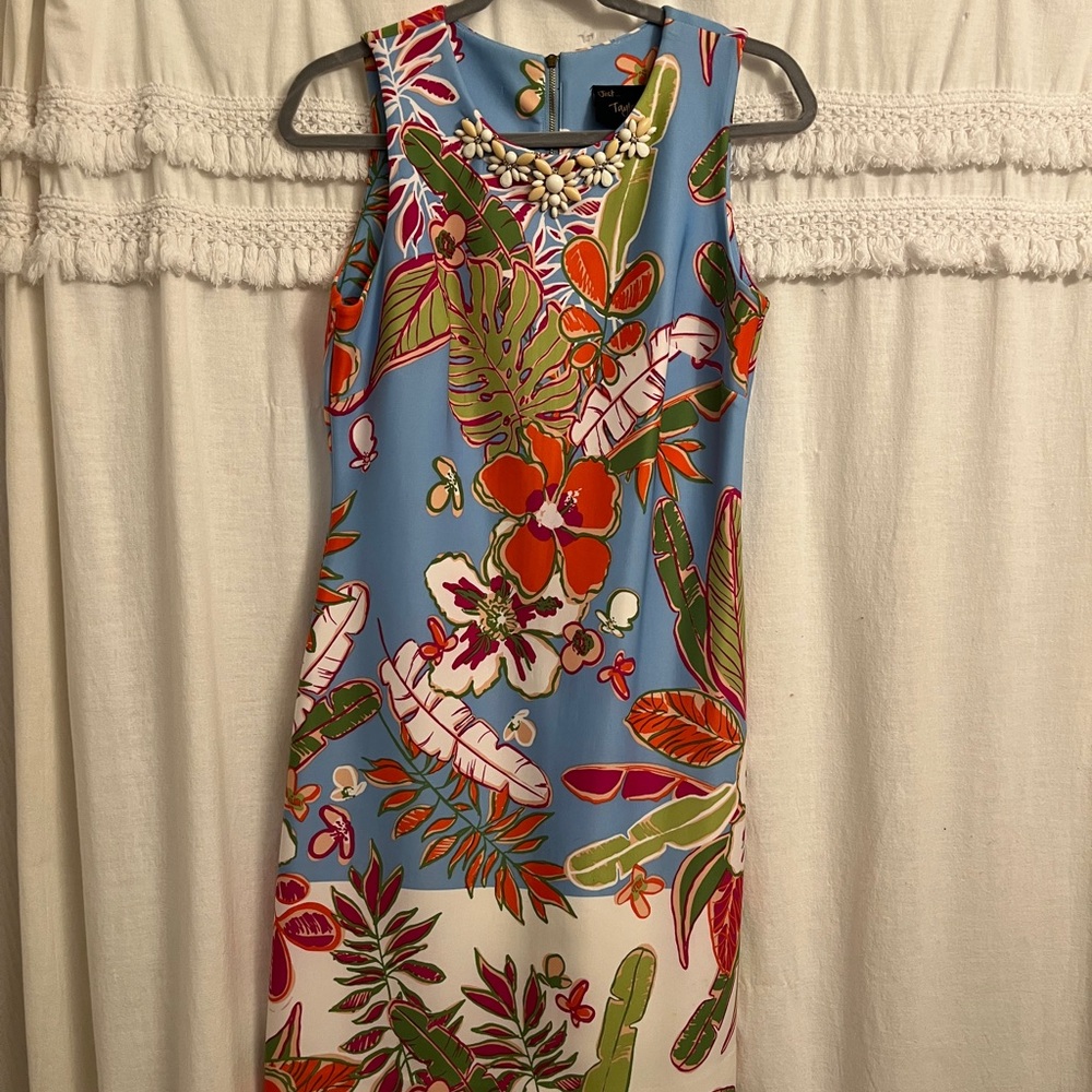 Just...Taylor Red Sleeveless Sheath Dress Resort Wear